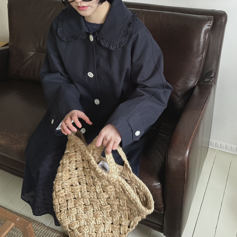 ARCHIVE-P韓國直郵東大門實拍女裝新款人氣推薦中長款大衣ARCHIVE-P中長款大衣