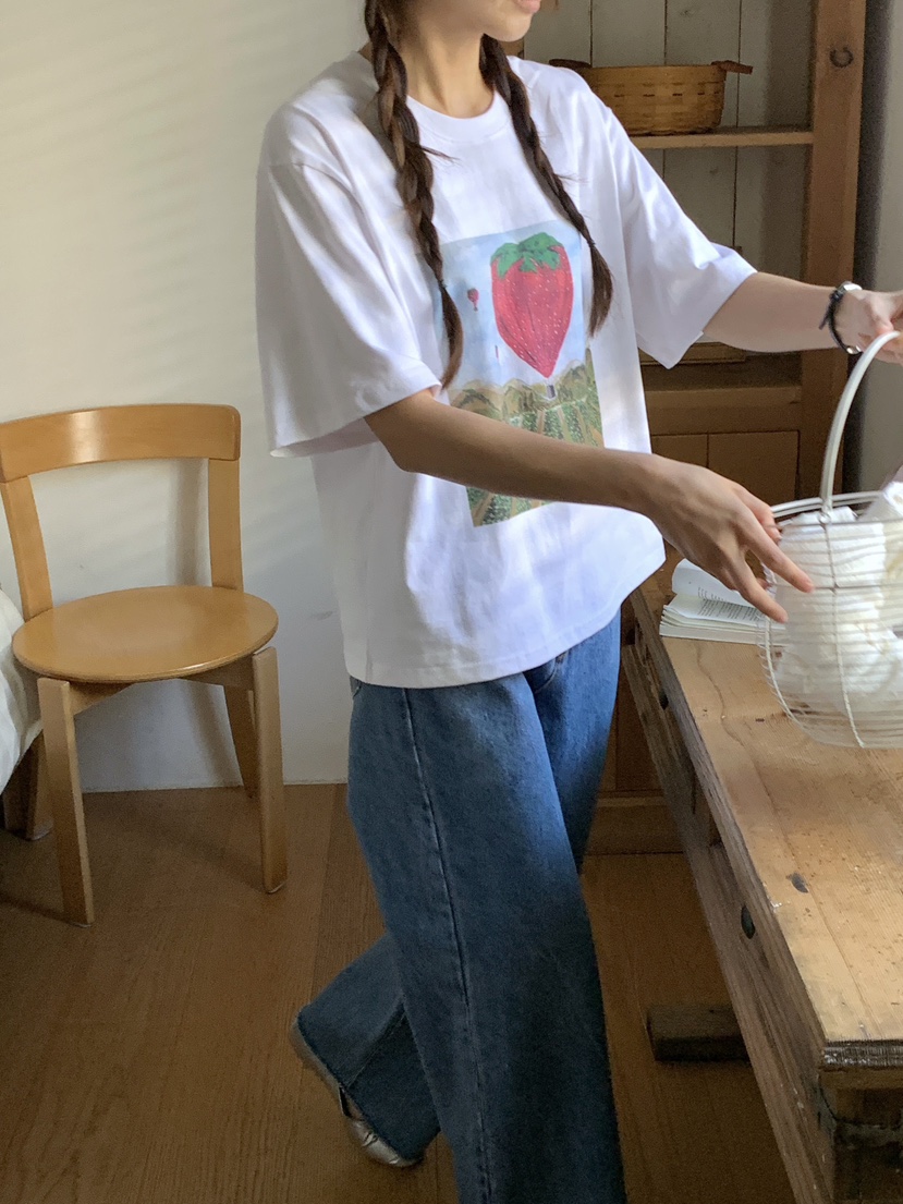 PARSLEY韓國直郵女裝新款25春夏人氣休閑熱賣推薦時尚25春季T恤DazeT恤圖色2