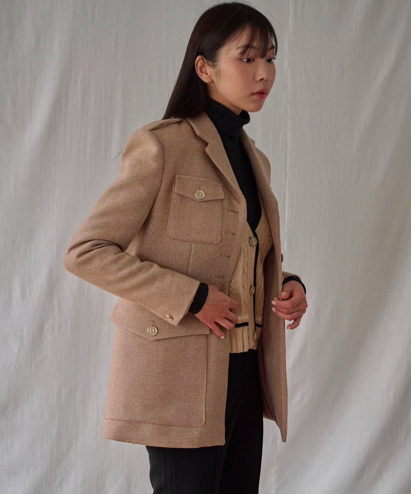 AWESOME-L直郵韓國代購女裝新品25春夏休閑真品熱賣職業夾克AWESOME-L夾克