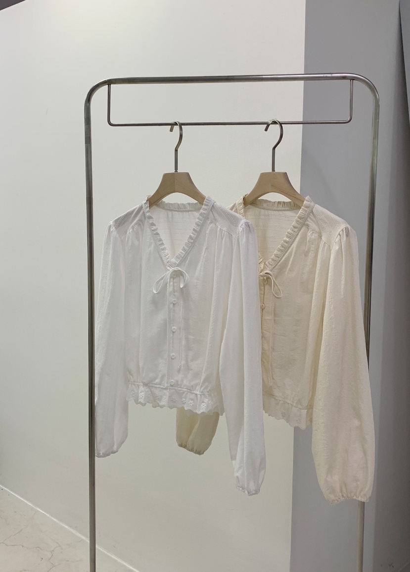 MELLOUNGE-멜라운지-T東大門代購女士新品人氣襯衫蕾絲衫MELLOUNGE-T襯衫/蕾絲衫圖色2左二色