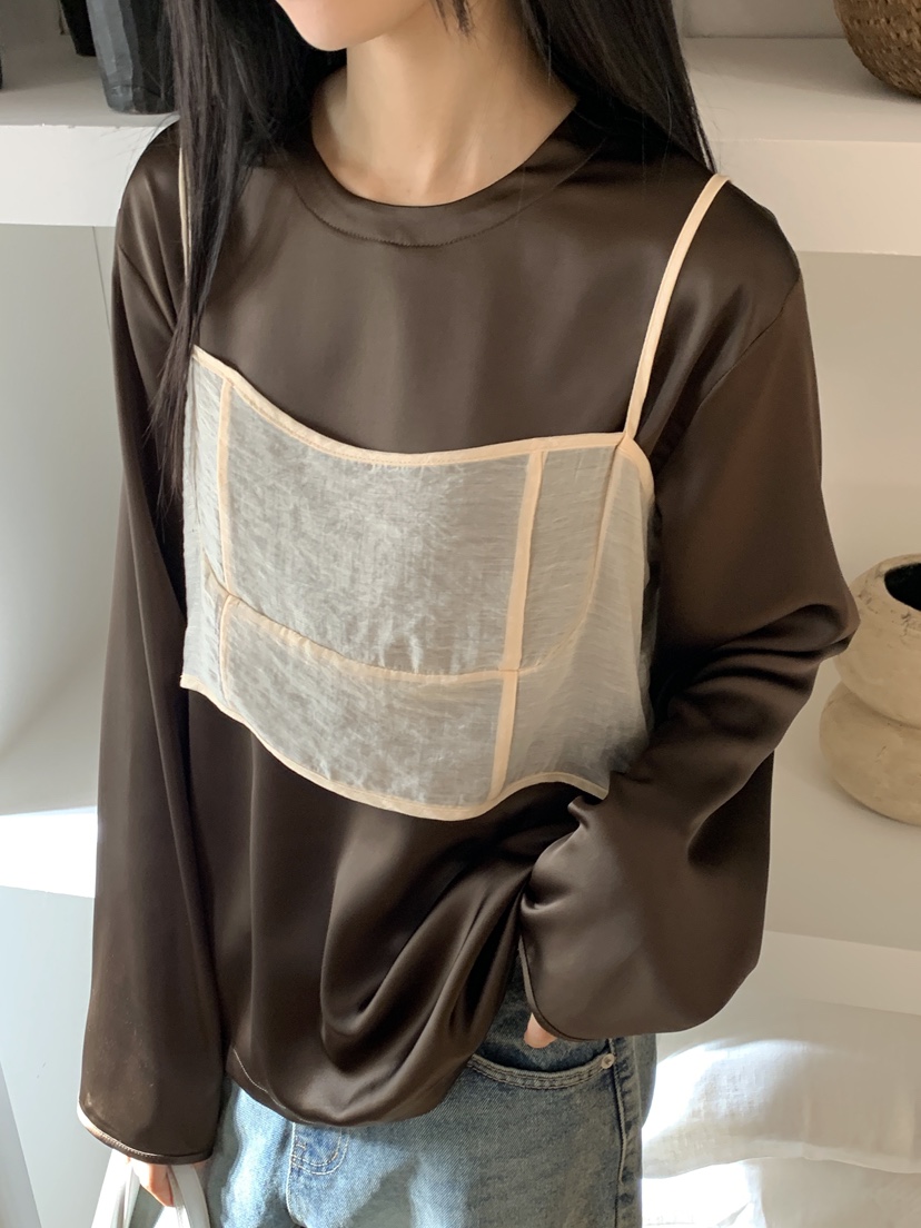 ZITTEN韓國代購女裝新款熱賣職業時尚人氣真品吊帶背心歐根紗ZITTEN吊帶/背心