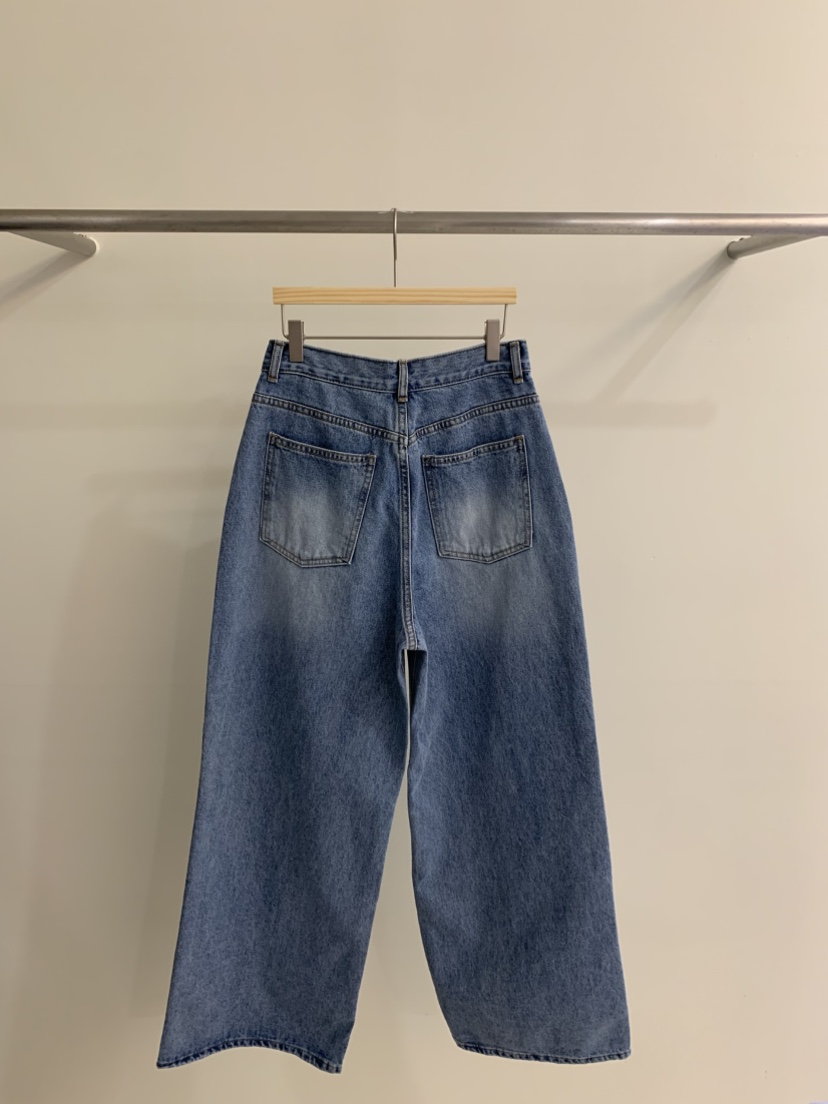 ZITTEN韓國代購女裝新品人氣職業25春夏休閑真品時尚牛仔褲ZITTEN牛仔褲