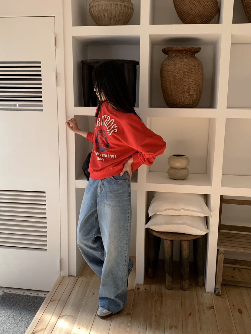 ZITTEN韓國代購女裝新品人氣職業25春夏休閑真品時尚牛仔褲ZITTEN牛仔褲