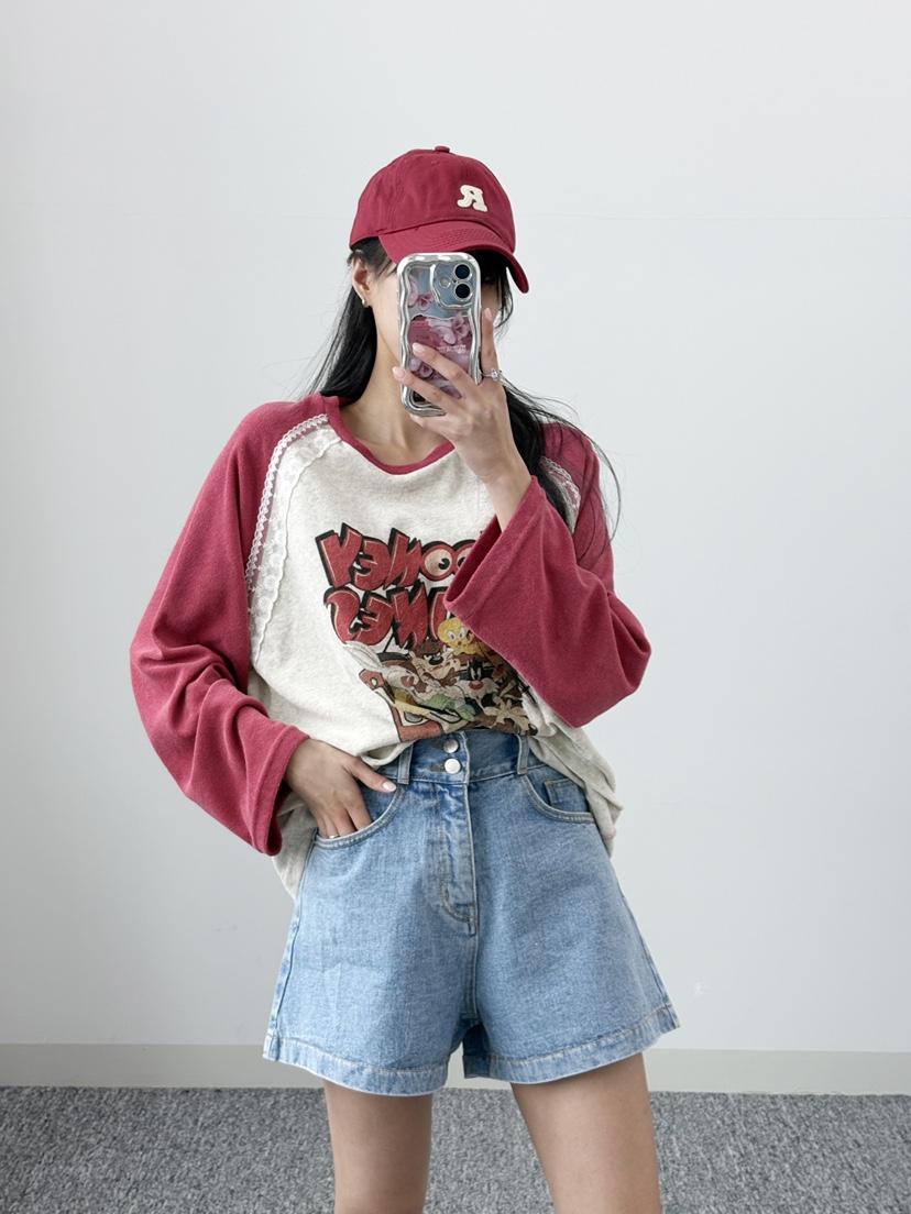 LOVABLE東大門實拍女裝新款真品人氣推薦休閑熱賣職業長袖T恤LOVABLE長袖T恤