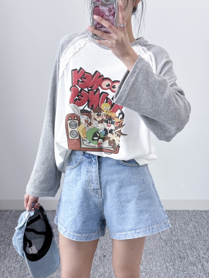 LOVABLE東大門實拍女裝新款真品人氣推薦休閑熱賣職業長袖T恤LOVABLE長袖T恤