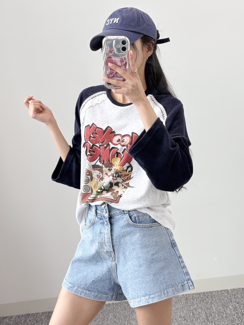LOVABLE東大門實拍女裝新款真品人氣推薦休閑熱賣職業長袖T恤LOVABLE長袖T恤