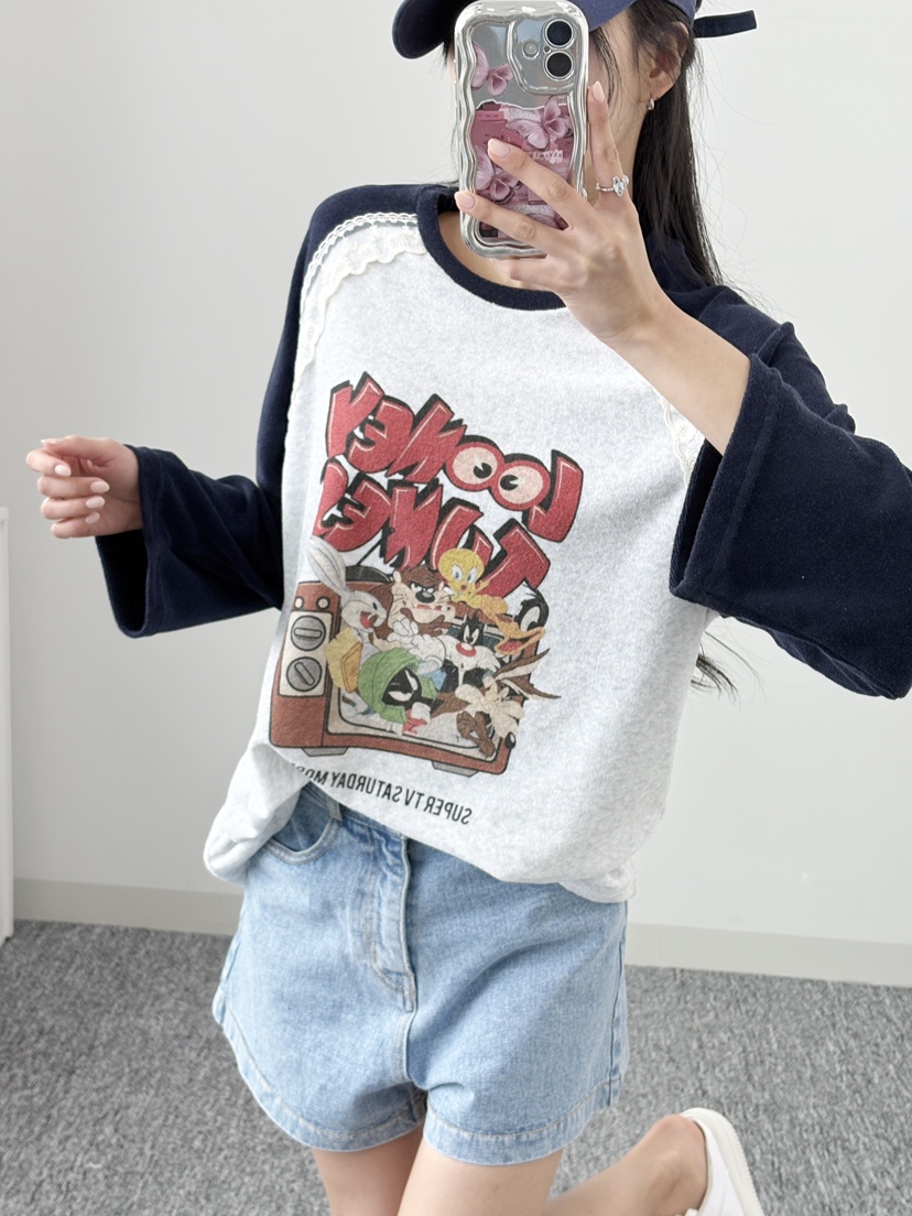 LOVABLE東大門實拍女裝新款真品人氣推薦休閑熱賣職業長袖T恤LOVABLE長袖T恤