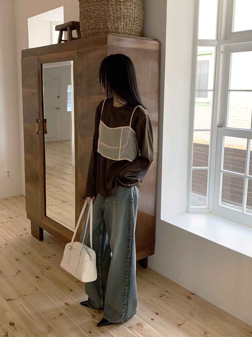 ZITTEN韓國代購女士新款真品休閑25春夏時尚推薦襯衫蕾絲衫ZITTEN襯衫/蕾絲衫