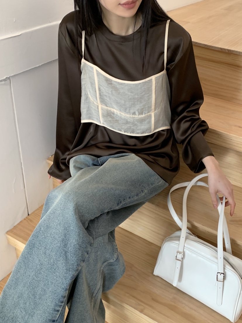 ZITTEN韓國代購女士新款真品休閑25春夏時尚推薦襯衫蕾絲衫ZITTEN襯衫/蕾絲衫