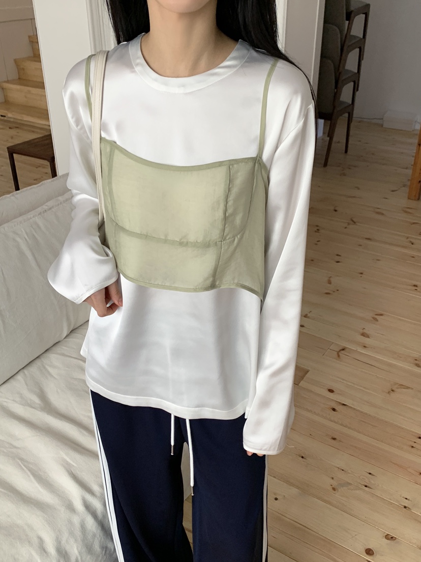 ZITTEN韓國代購女士新款真品休閑25春夏時尚推薦襯衫蕾絲衫ZITTEN襯衫/蕾絲衫