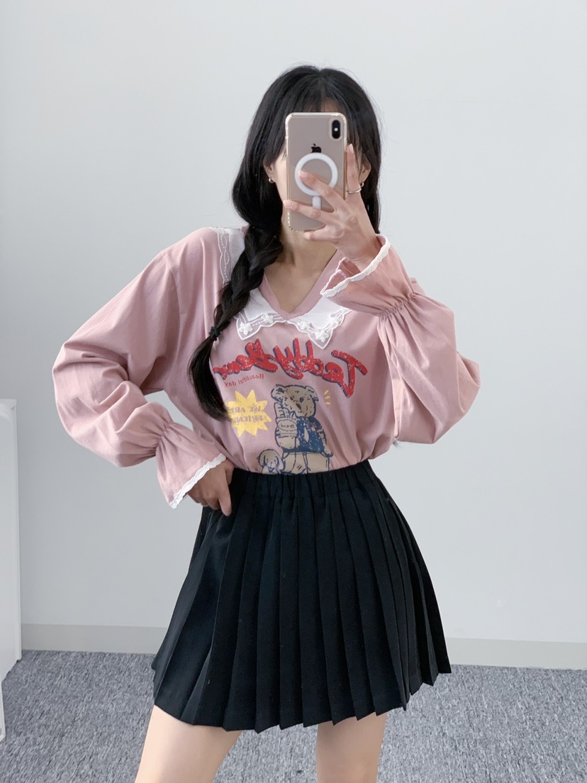 LOVABLE東大門代購女士新品職業休閑熱賣推薦時尚真品長袖T恤LOVABLE長袖T恤
