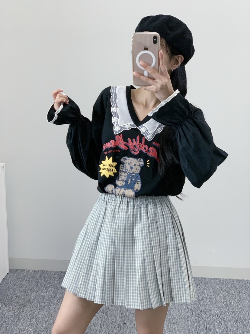 LOVABLE東大門代購女士新品職業休閑熱賣推薦時尚真品長袖T恤LOVABLE長袖T恤
