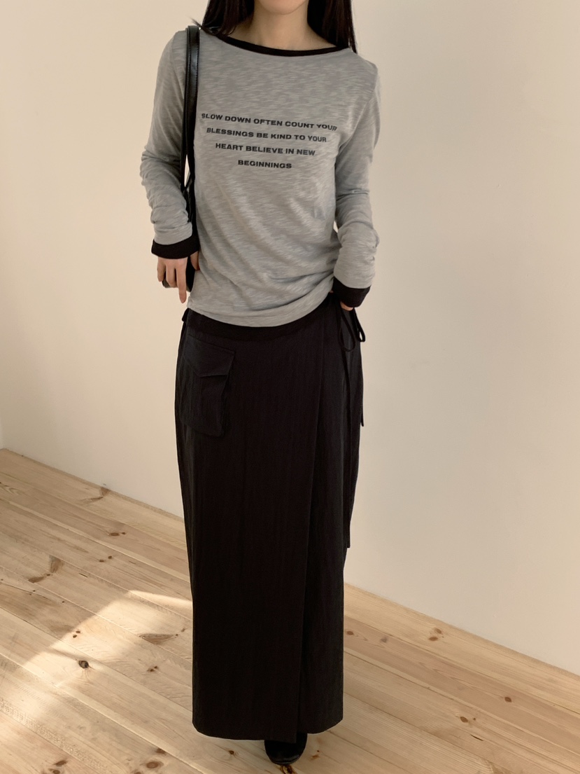 ZITTEN韓國代購女士新款職業熱賣推薦休閑25春夏時尚長袖T恤ZITTEN長袖T恤