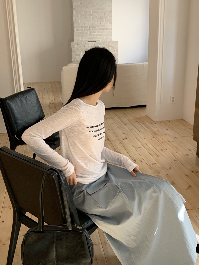 ZITTEN韓國代購女士新款職業熱賣推薦休閑25春夏時尚長袖T恤ZITTEN長袖T恤