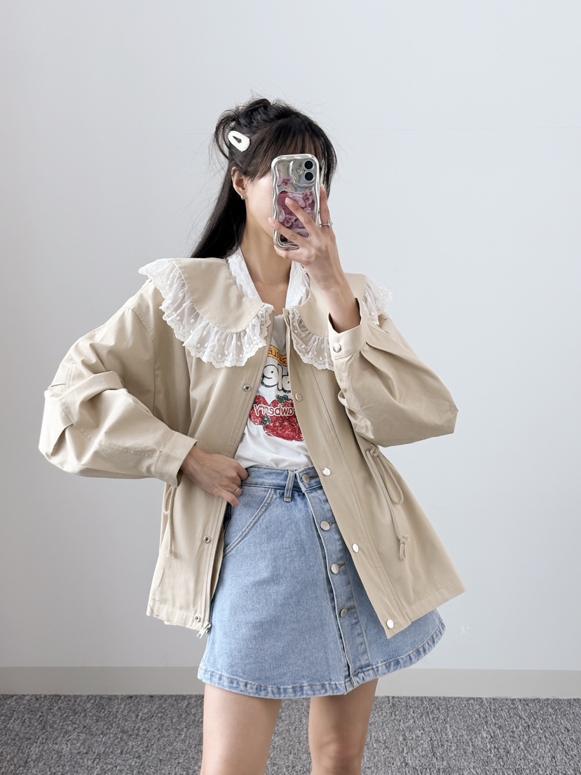 LOVABLE東大門實拍女裝新品熱賣真品25春夏推薦人氣休閑夾克LOVABLE夾克
