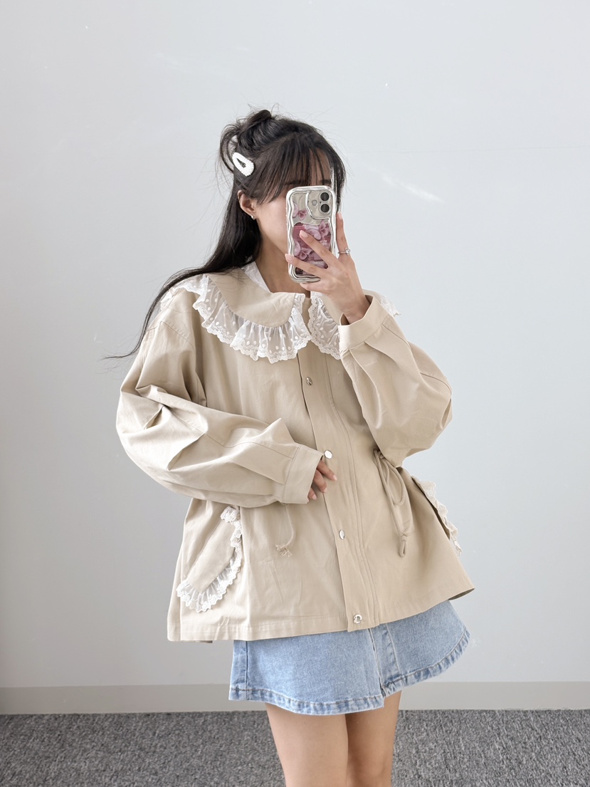 LOVABLE東大門實拍女裝新品熱賣真品25春夏推薦人氣休閑夾克LOVABLE夾克