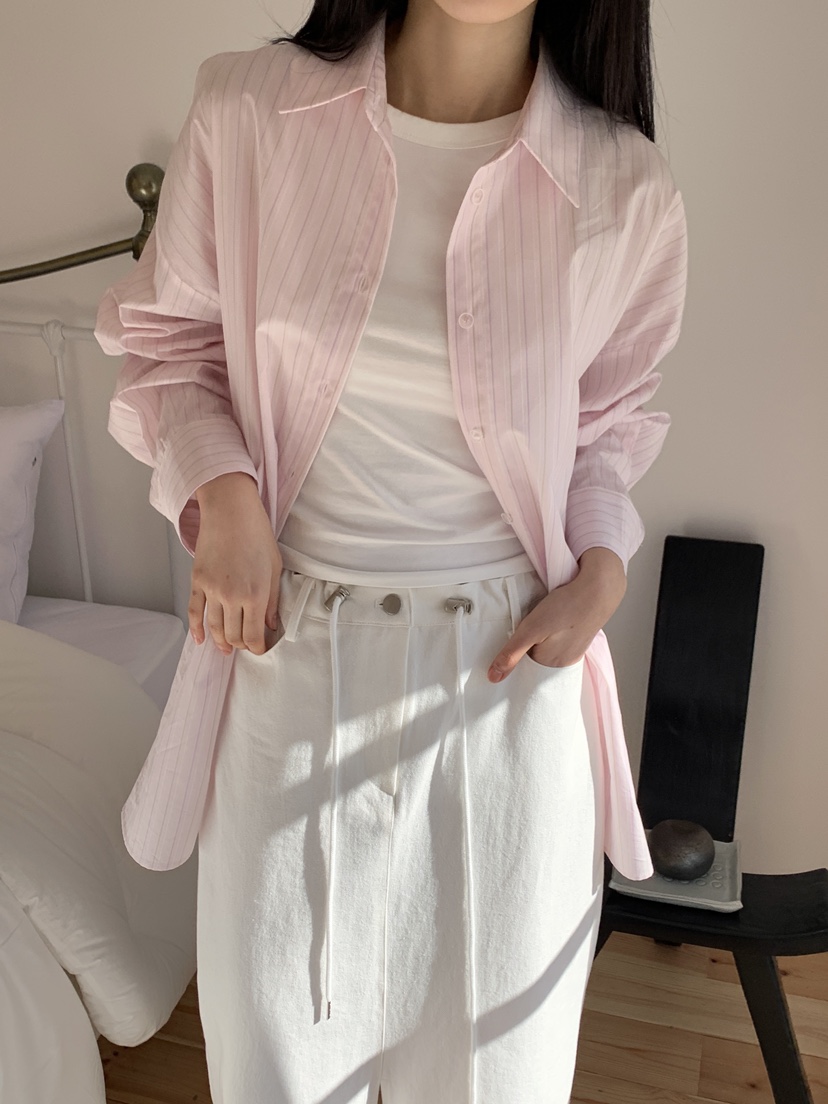ZITTEN東大門代購女士新款人氣時尚25春夏真品襯衫蕾絲衫寬松ZITTEN襯衫/蕾絲衫