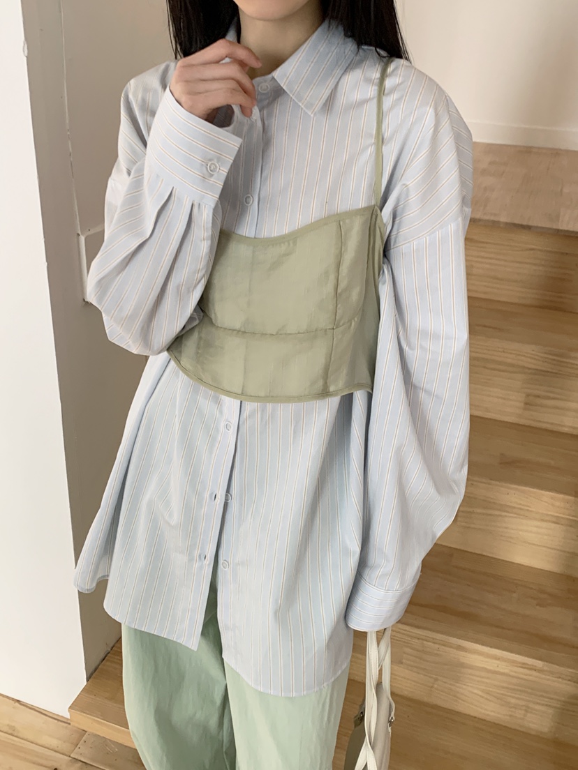 ZITTEN東大門代購女士新款人氣時尚25春夏真品襯衫蕾絲衫寬松ZITTEN襯衫/蕾絲衫