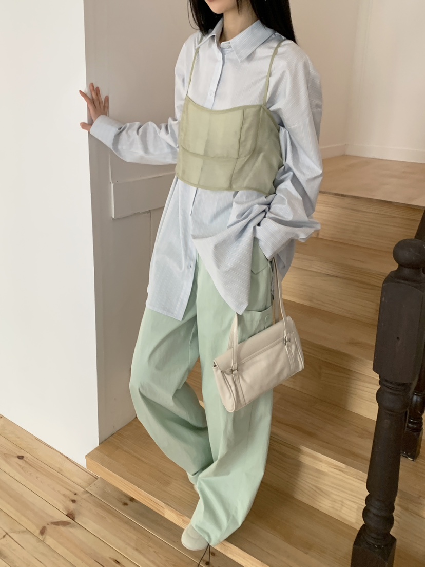 ZITTEN東大門代購女士新款人氣時尚25春夏真品襯衫蕾絲衫寬松ZITTEN襯衫/蕾絲衫