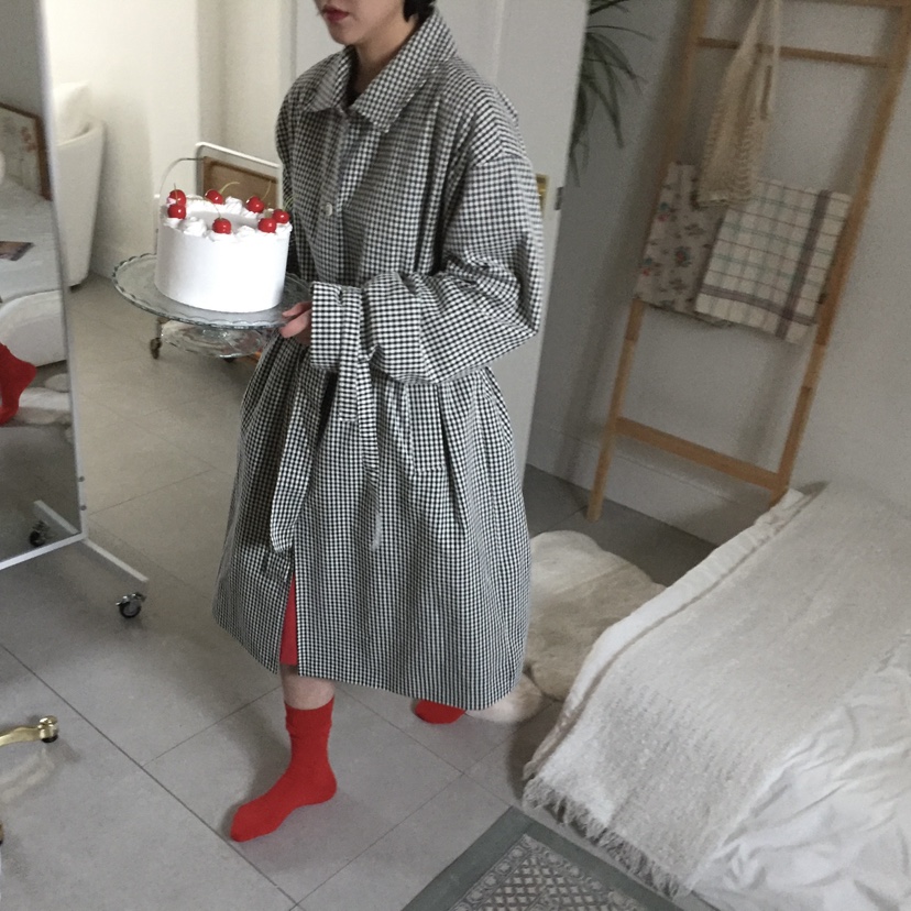 ARCHIVE-P東大門實拍女士新品25春夏熱賣人氣真品中長款大衣ARCHIVE-P中長款大衣