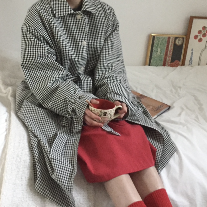 ARCHIVE-P東大門實拍女士新品25春夏熱賣人氣真品中長款大衣ARCHIVE-P中長款大衣