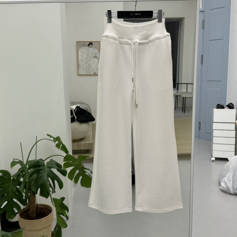 I BLLE韓國代購女士新款25春夏休閑人氣時尚推薦職業休閑褲I BLLE休閑褲