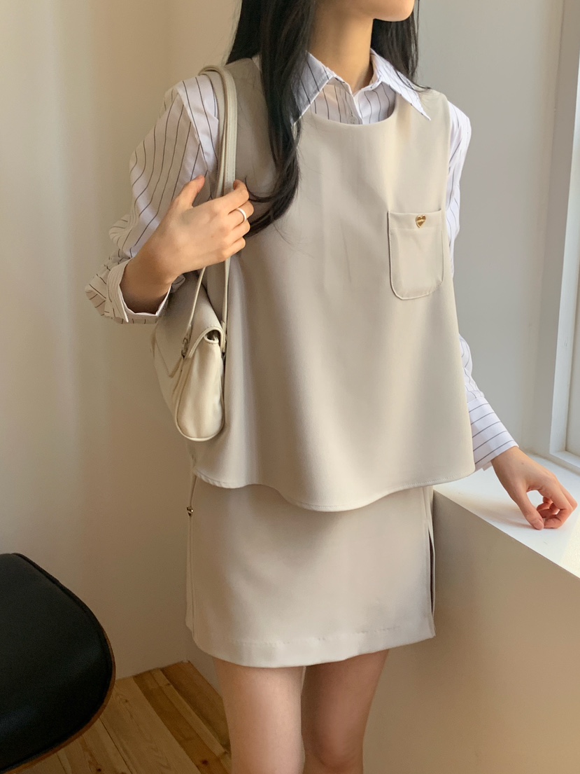 BOUND.A韓國直郵女士新款時尚職業休閑推薦25春夏吊帶背心BOUND.A吊帶/背心圖色1
