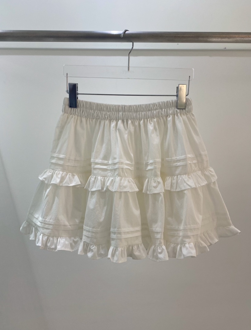 YES韓國代購女士新款推薦休閑真品時尚熱賣職業25春夏短裙褶皺YES短裙