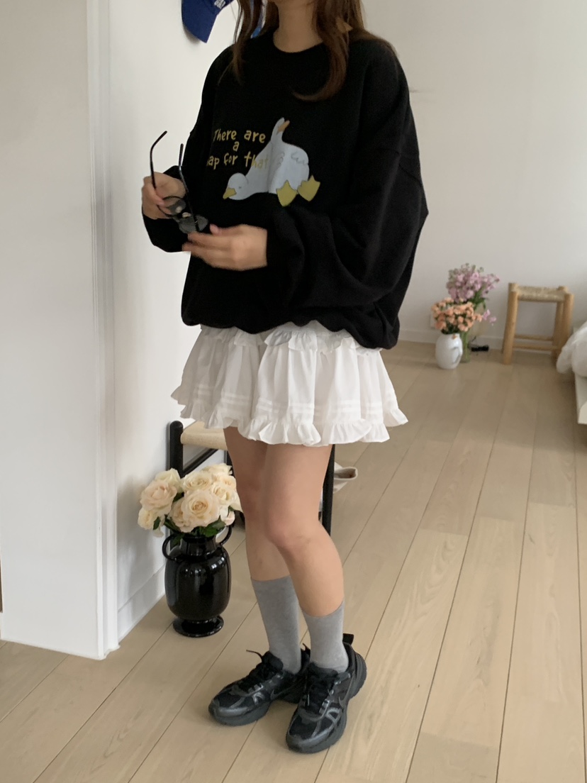 YES韓國代購女士新款推薦休閑真品時尚熱賣職業25春夏短裙褶皺YES短裙