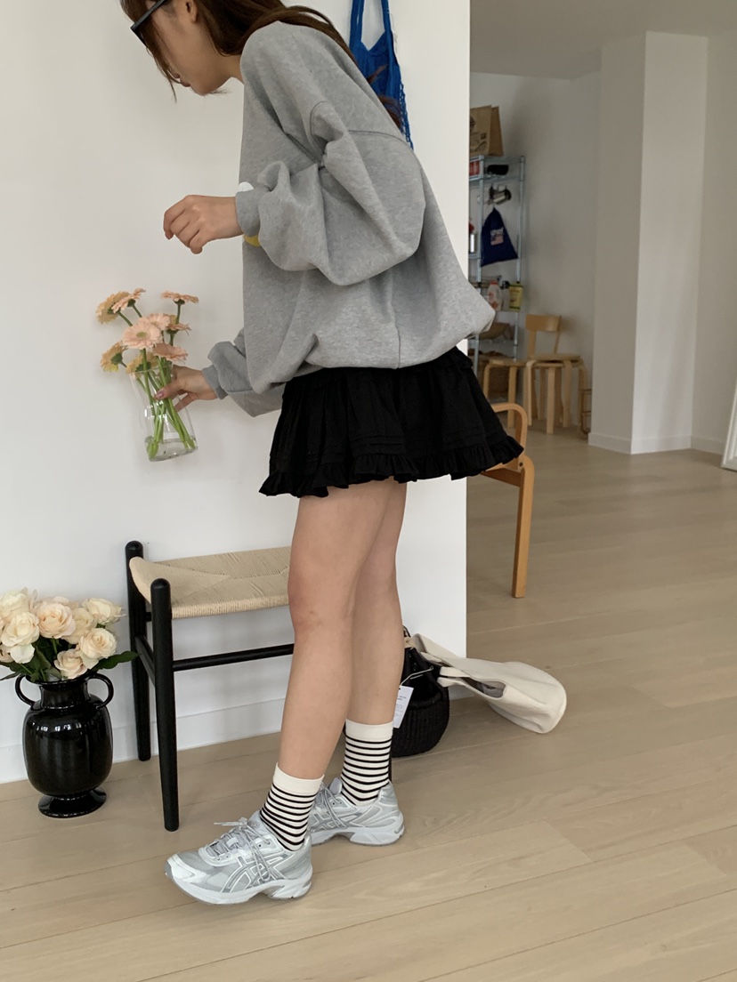 YES韓國代購女士新款推薦休閑真品時尚熱賣職業25春夏短裙褶皺YES短裙