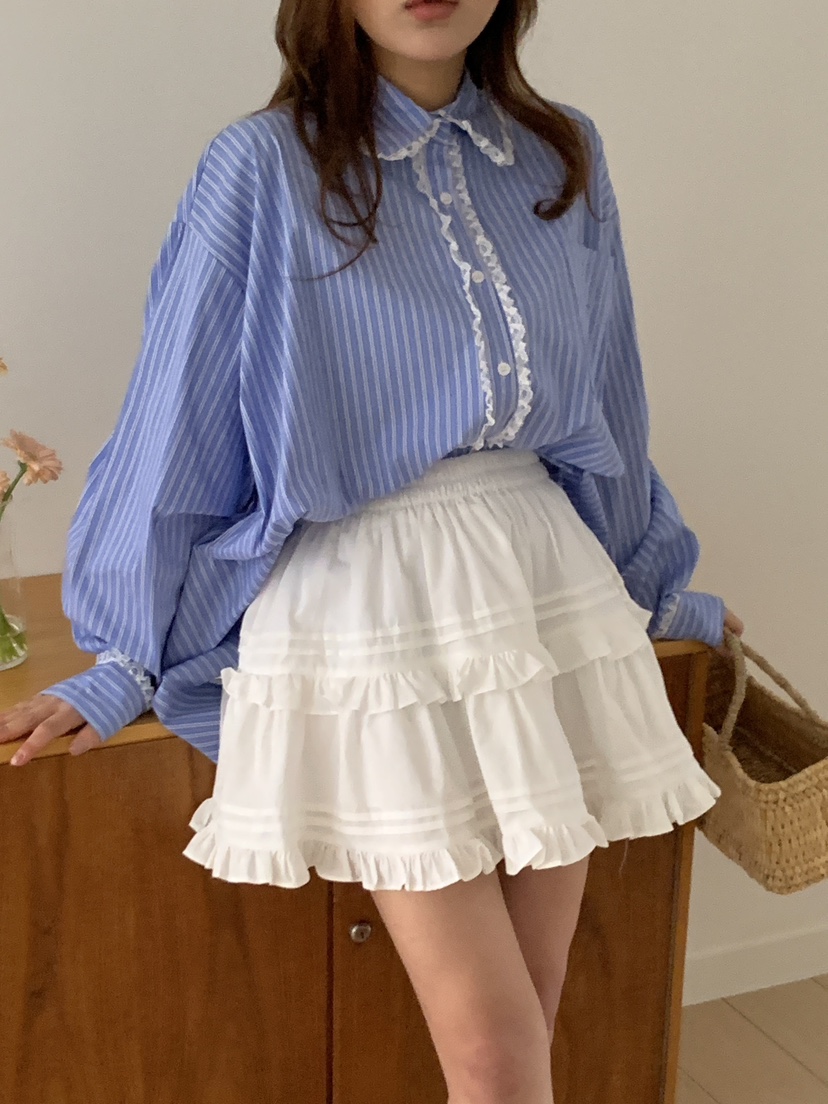 YES韓國代購女士新款推薦休閑真品時尚熱賣職業25春夏短裙褶皺YES短裙