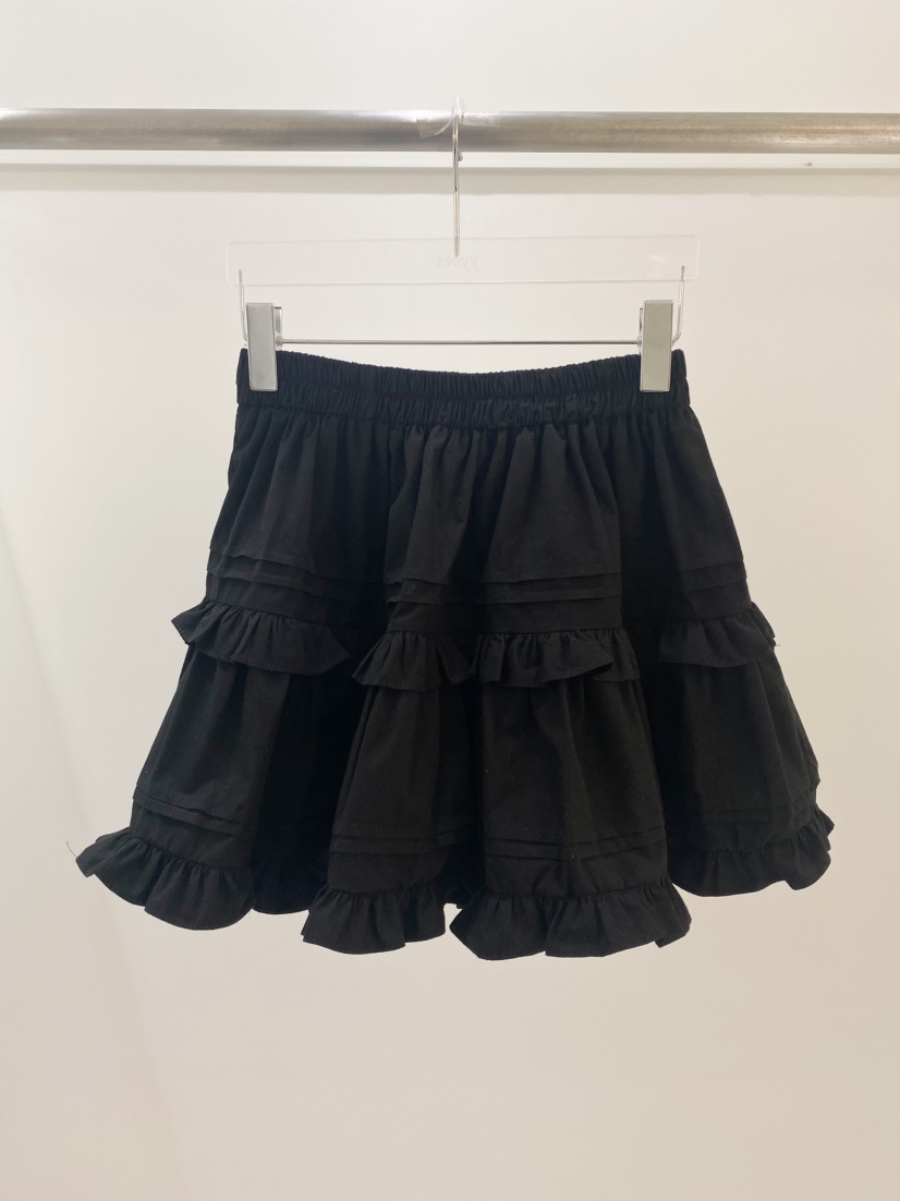 YES韓國代購女士新款推薦休閑真品時尚熱賣職業25春夏短裙褶皺YES短裙圖色2