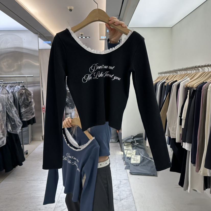 CHAV直郵韓國代購女裝新品推薦25春季熱賣職業25春夏長袖T恤CHAV長袖T恤圖色4