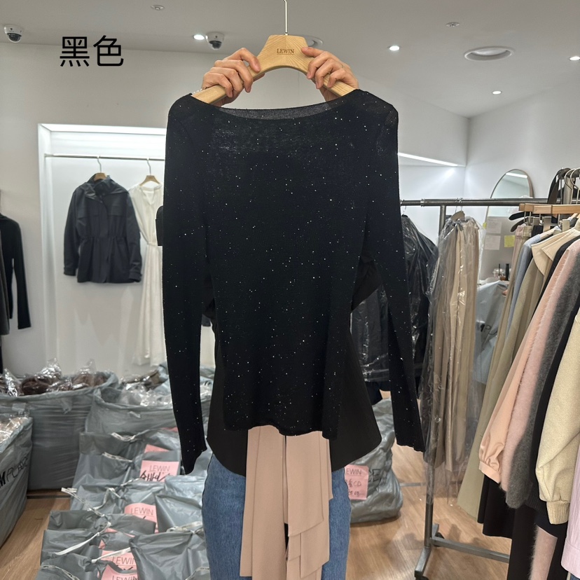 LEWIN東大門實拍女士新品人氣休閑推薦真品時尚職業熱賣針織衫LEWIN針織衫圖色4