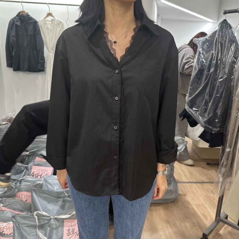 LEWIN東大門實拍女裝新品25春夏推薦職業人氣真品襯衫蕾絲衫LEWIN襯衫/蕾絲衫圖色2