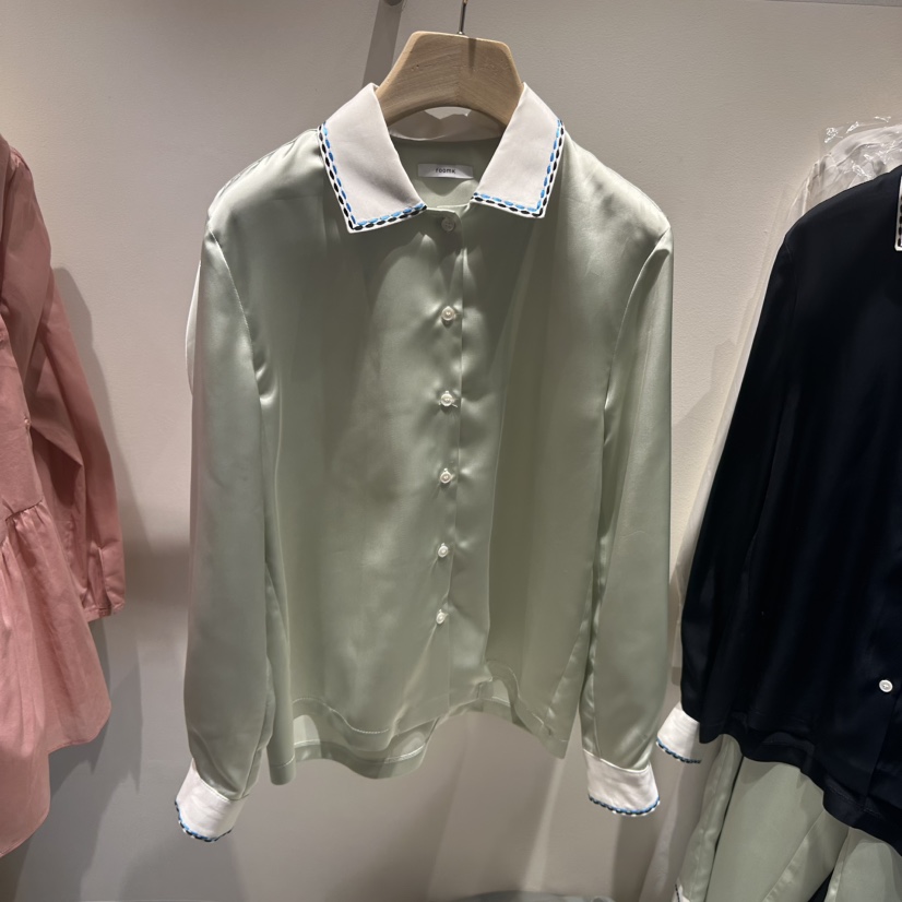 ROOM K-P韓國直郵女裝新款推薦25春夏熱賣真品襯衫蕾絲衫ROOM K襯衫/蕾絲衫