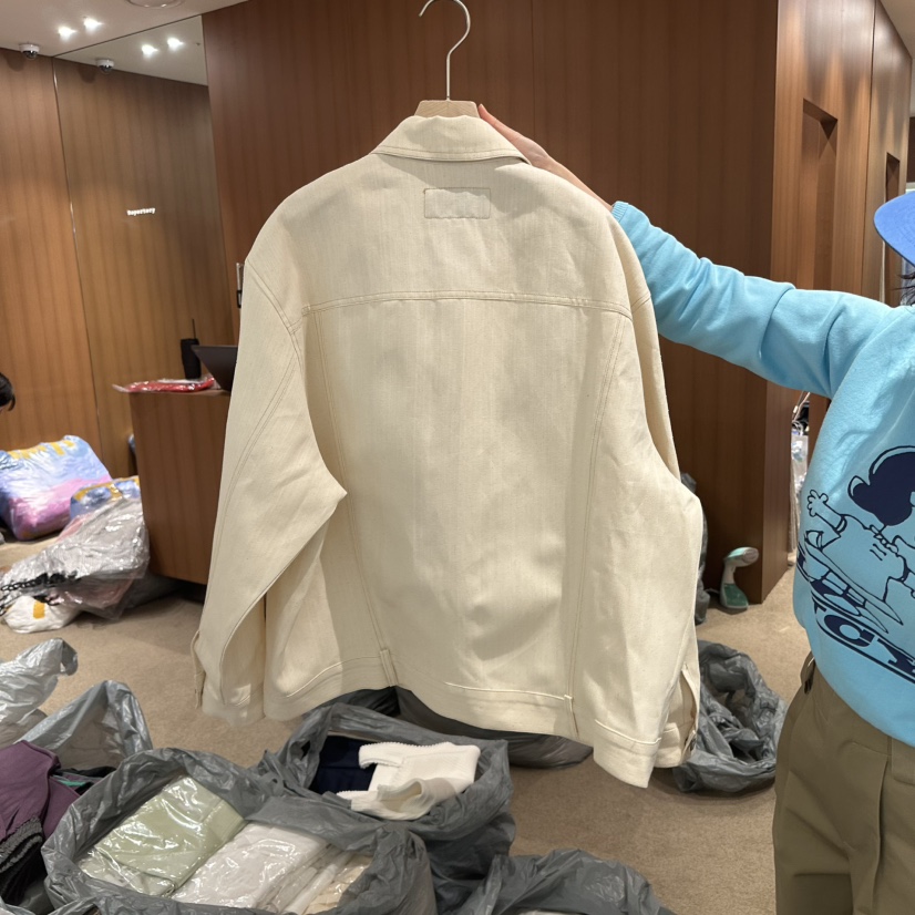 REPERTORY韓國直郵東大門實拍女裝新品25春季時尚人氣夾克亞麻REPERTORY夾克