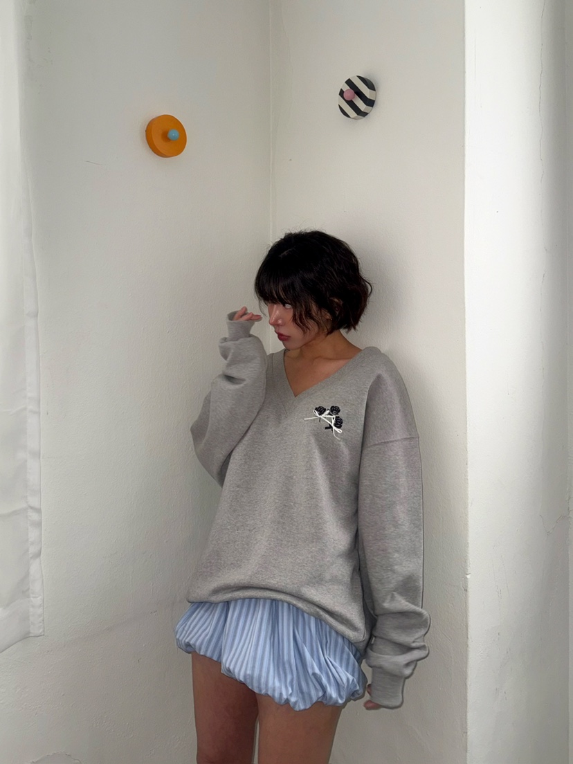 AWESOMESAUCE韓國直郵女裝新品熱賣25春夏時尚休閑真品衛衣AWESOME SAUCE衛衣