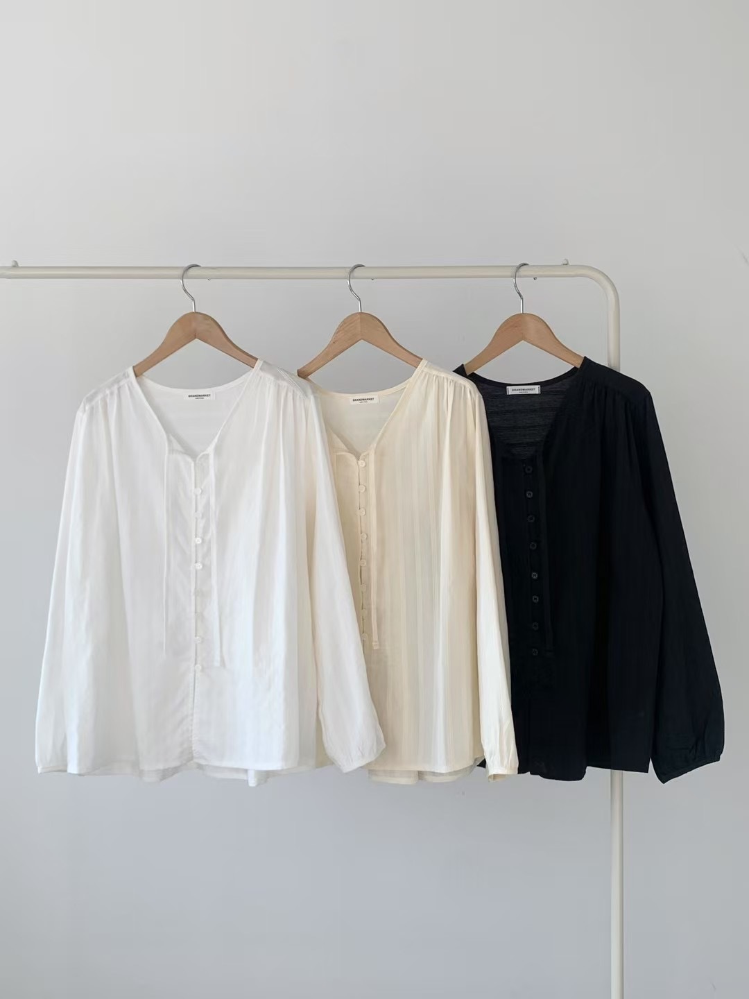 BRAND MARKET-브랜드마켓-T直郵韓國代購女裝新品人氣襯衫蕾絲衫蕾絲BRAND MARKET-OT襯衫/蕾絲衫
