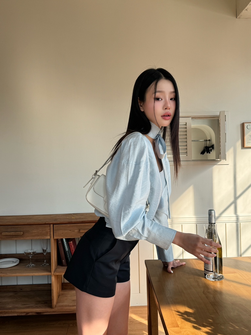 FOUREIGHT韓國直郵女裝新款熱賣推薦時尚人氣襯衫蕾絲衫寬松FOUR EIGHT襯衫/蕾絲衫