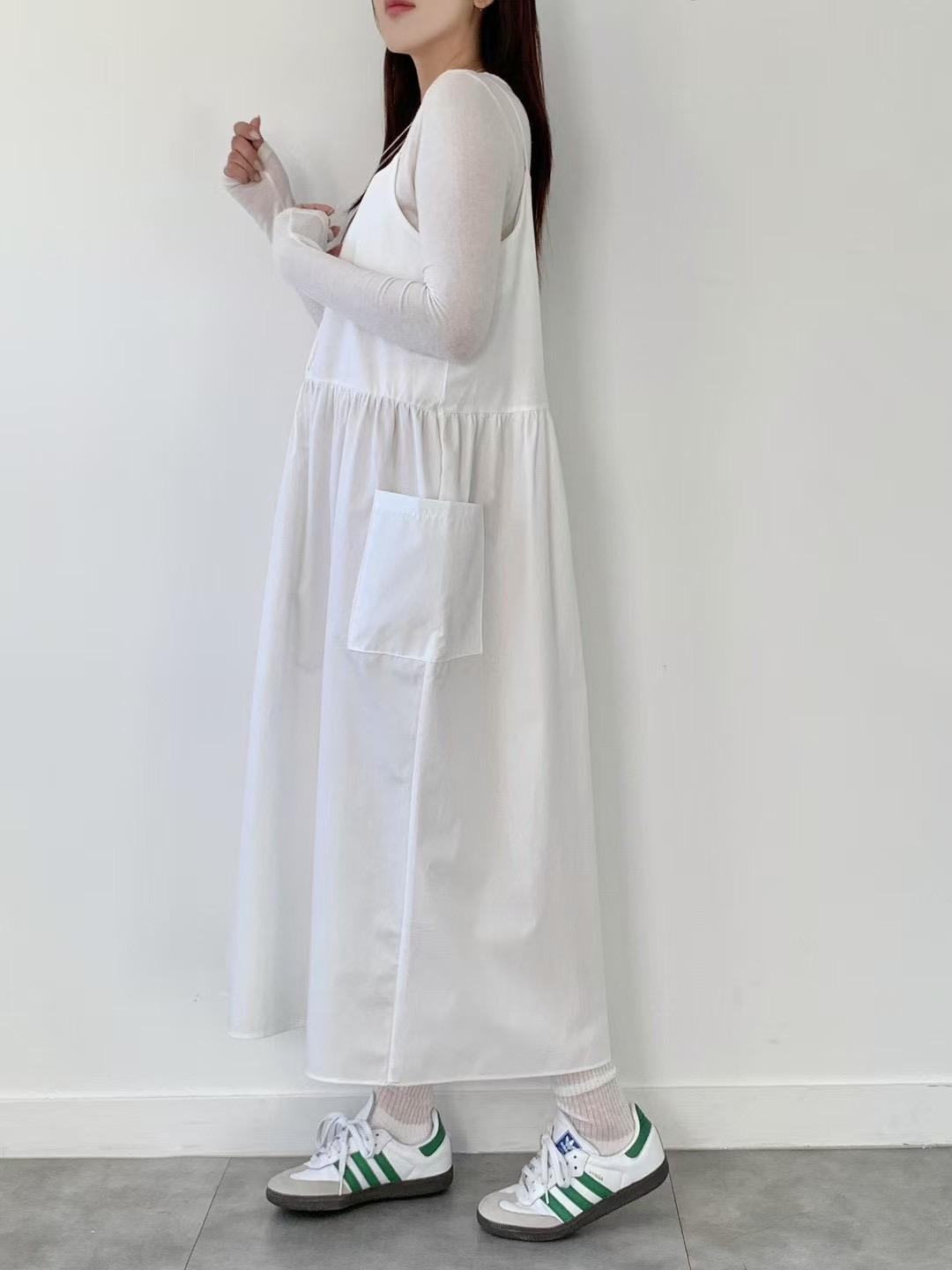 BRAND MARKET-브랜드마켓-T直郵韓國代購女裝新品25春夏連衣裙口袋BRAND MARKET-OT連衣裙