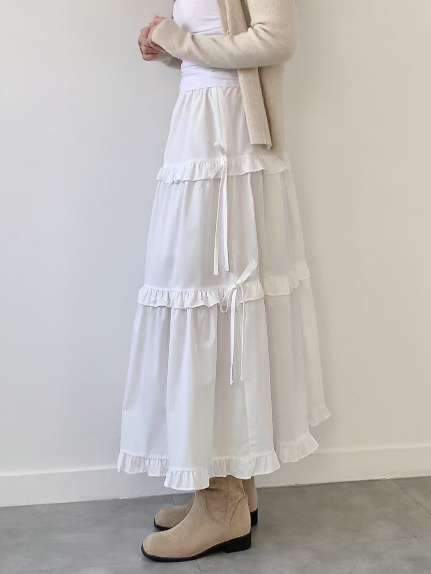 BRAND MARKET-브랜드마켓-T韓國直郵女裝新品熱賣長裙荷葉邊BRAND MARKET-OT長裙