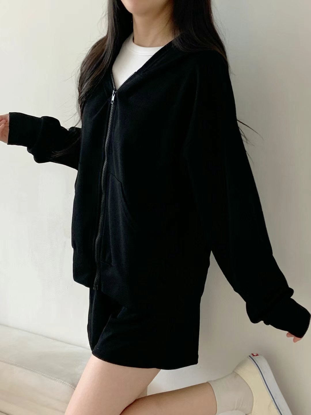 WOO SUNG韓國直郵東大門實拍女裝新款職業休閑人氣套裝連帽WOO SUNG套裝