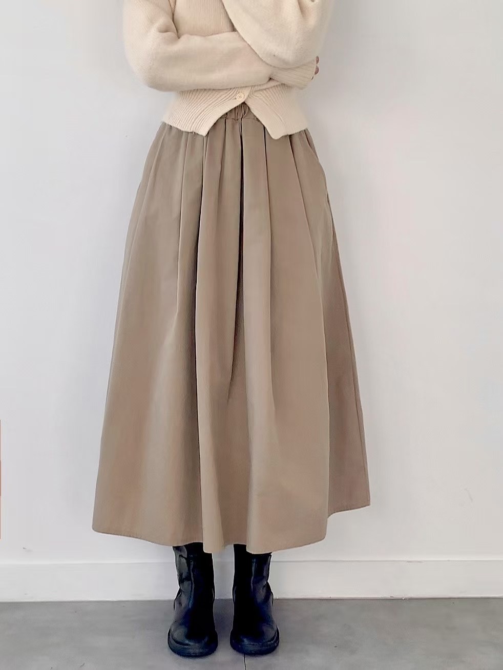 BRAND MARKET-브랜드마켓-T韓國直郵女裝新品人氣長裙百褶BRAND MARKET-OT長裙