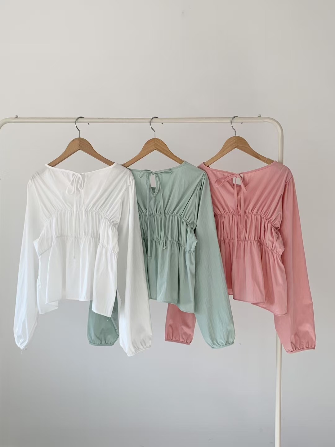 BRAND MARKET-브랜드마켓-T韓國直郵女裝新品休閑襯衫蕾絲衫褶皺BRAND MARKET-OT襯衫/蕾絲衫