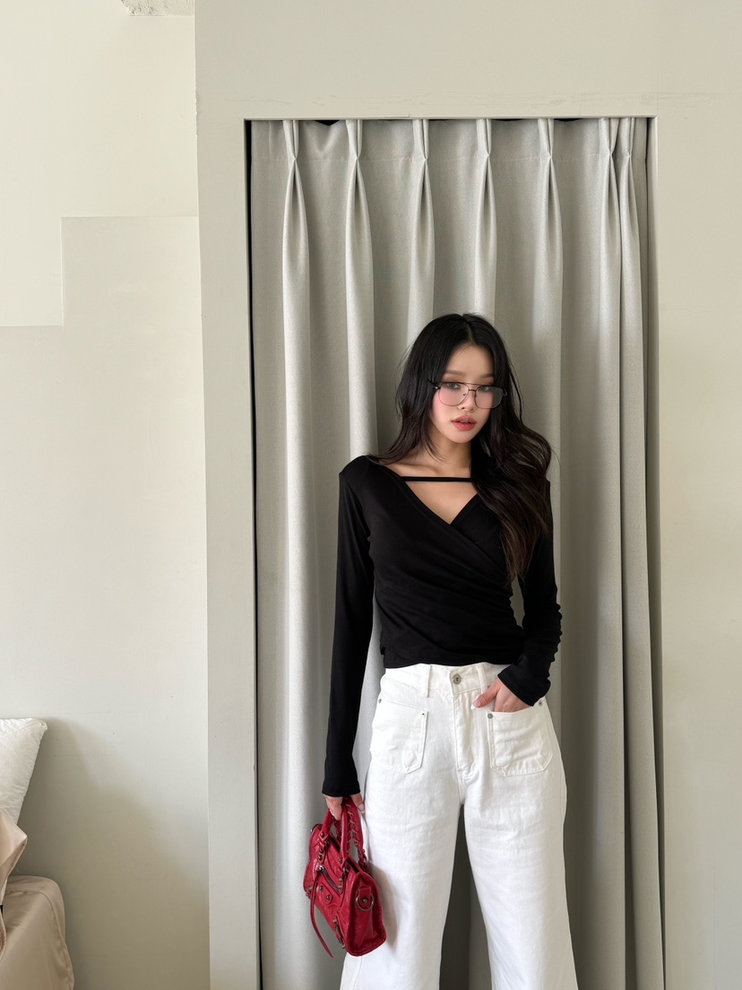 FOUREIGHT直郵韓國代購女裝新品休閑時尚熱賣人氣推薦長袖T恤FOUR EIGHT長袖T恤