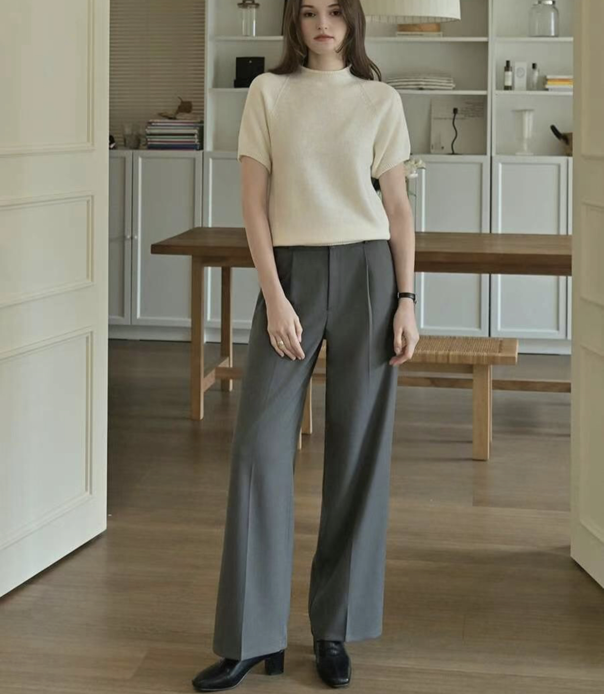 SMILE韓國直郵女裝新品25春夏人氣職業推薦真品熱賣休閑針織衫SMILE針織衫