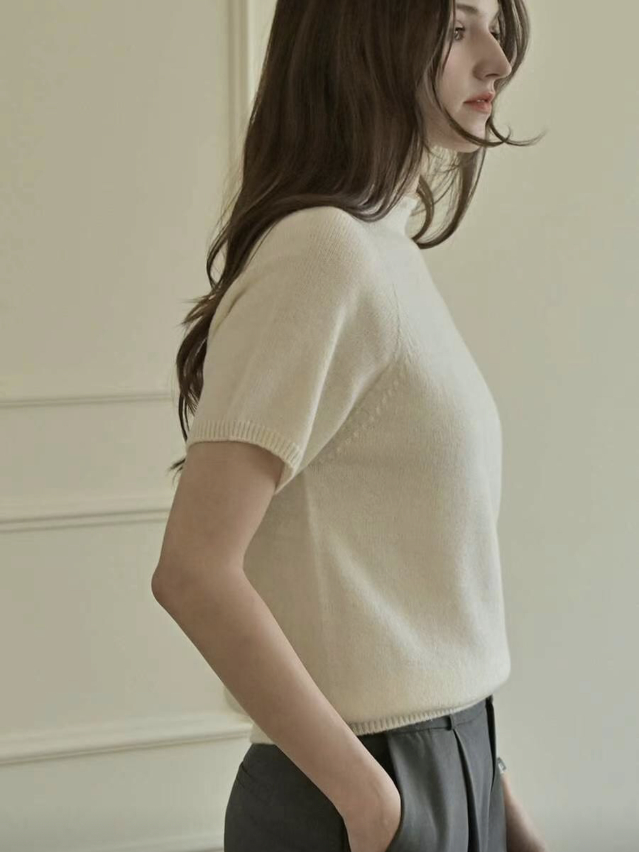 SMILE韓國直郵女裝新品25春夏人氣職業推薦真品熱賣休閑針織衫SMILE針織衫