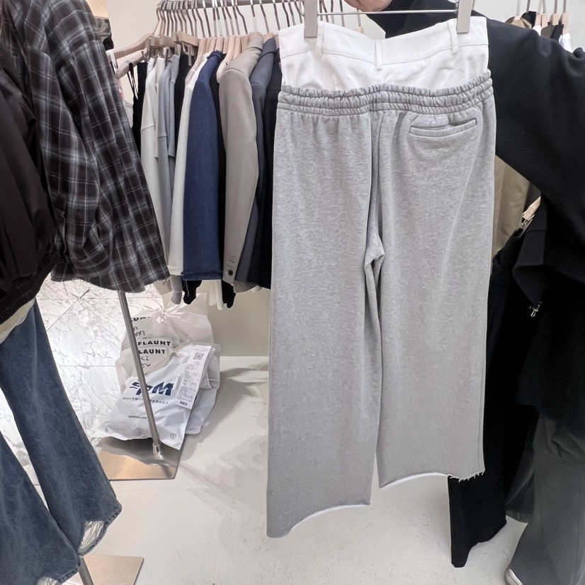 FLAUNT韓國直郵東大門代購女裝新品休閑職業熱賣25春夏休閑褲FLAUNT休閑褲
