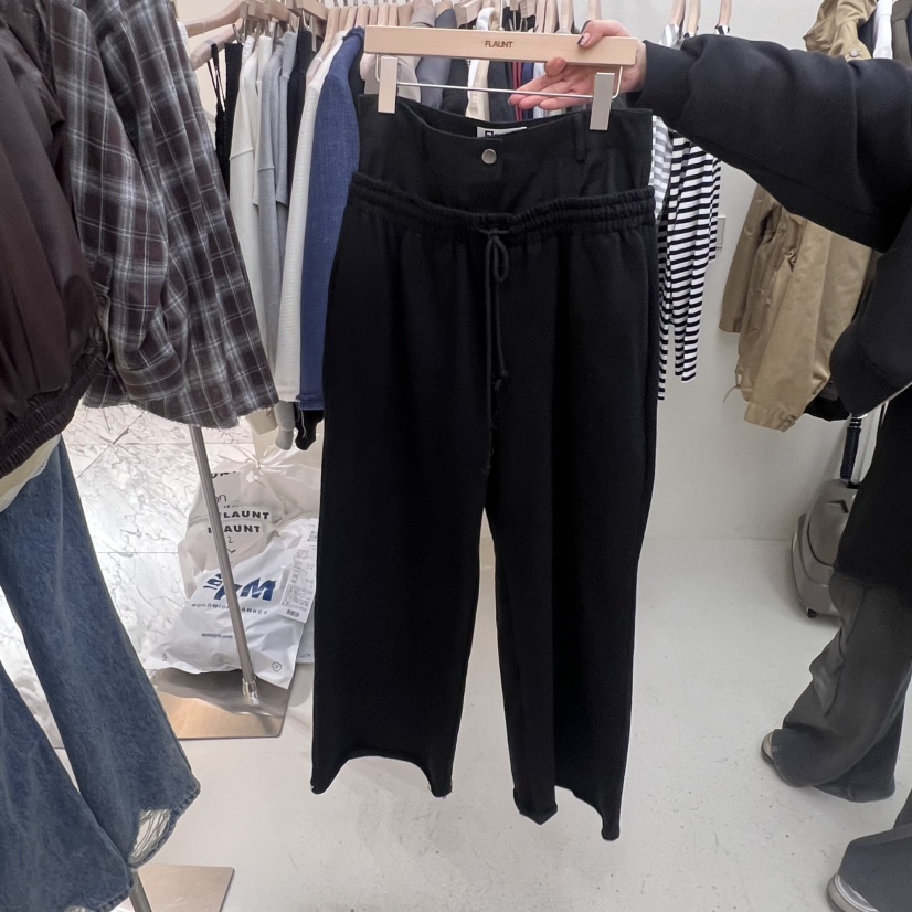 FLAUNT韓國直郵東大門代購女裝新品休閑職業熱賣25春夏休閑褲FLAUNT休閑褲圖色2